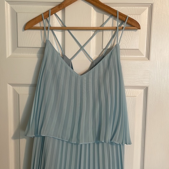 Sky Blue Cocktail Dress - Picture 2 of 4